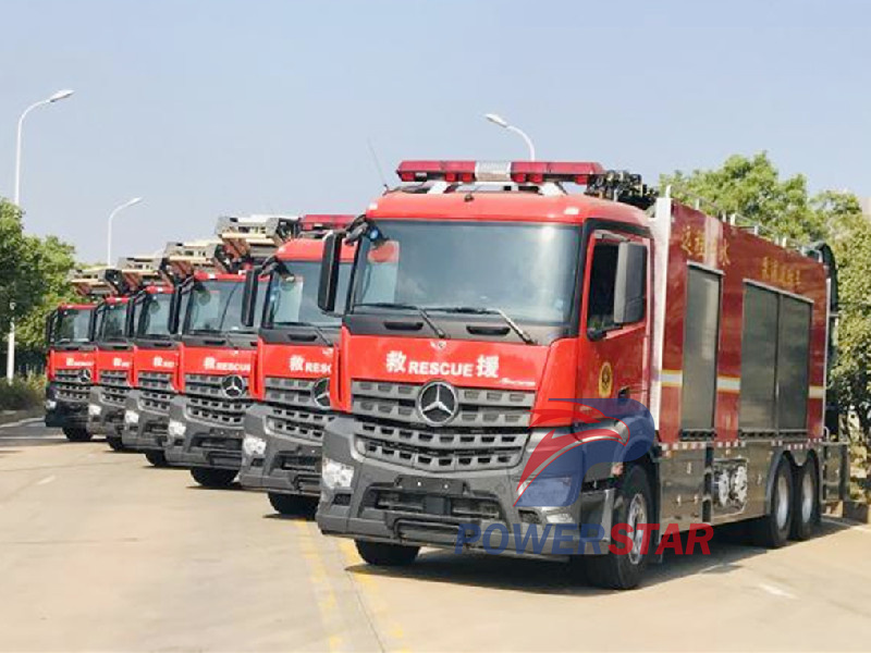 Mercedes Benz fire trucks export Saudi Arabia
