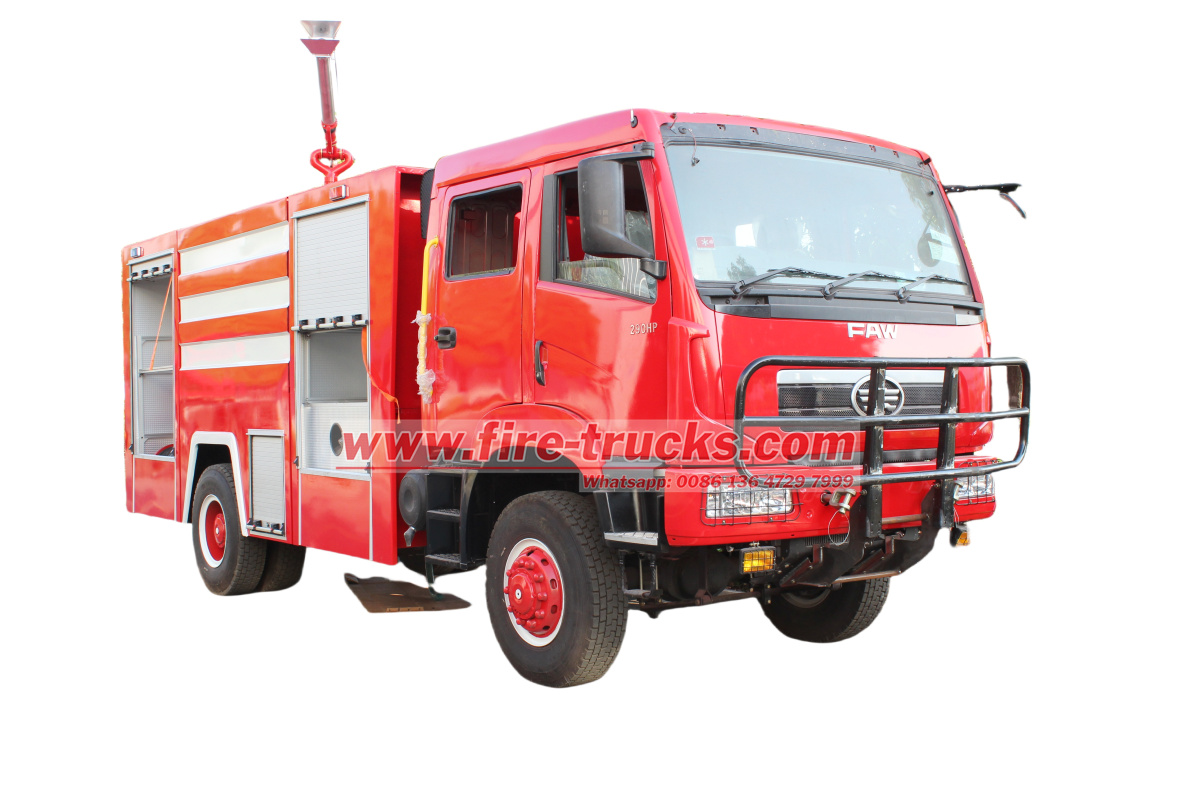 Uganda Police FAW 4x4 Fire Rescue Truck