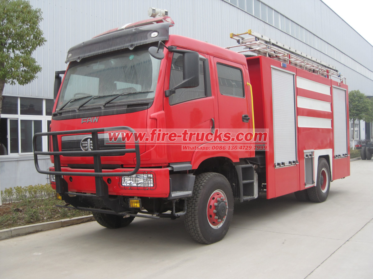 Uganda Police FAW 4x4 Fire Rescue Truck
