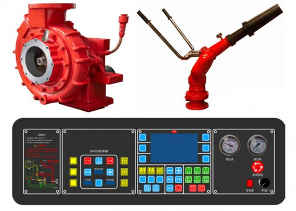 POWERSTAR fire engine with pump monitor and control panel