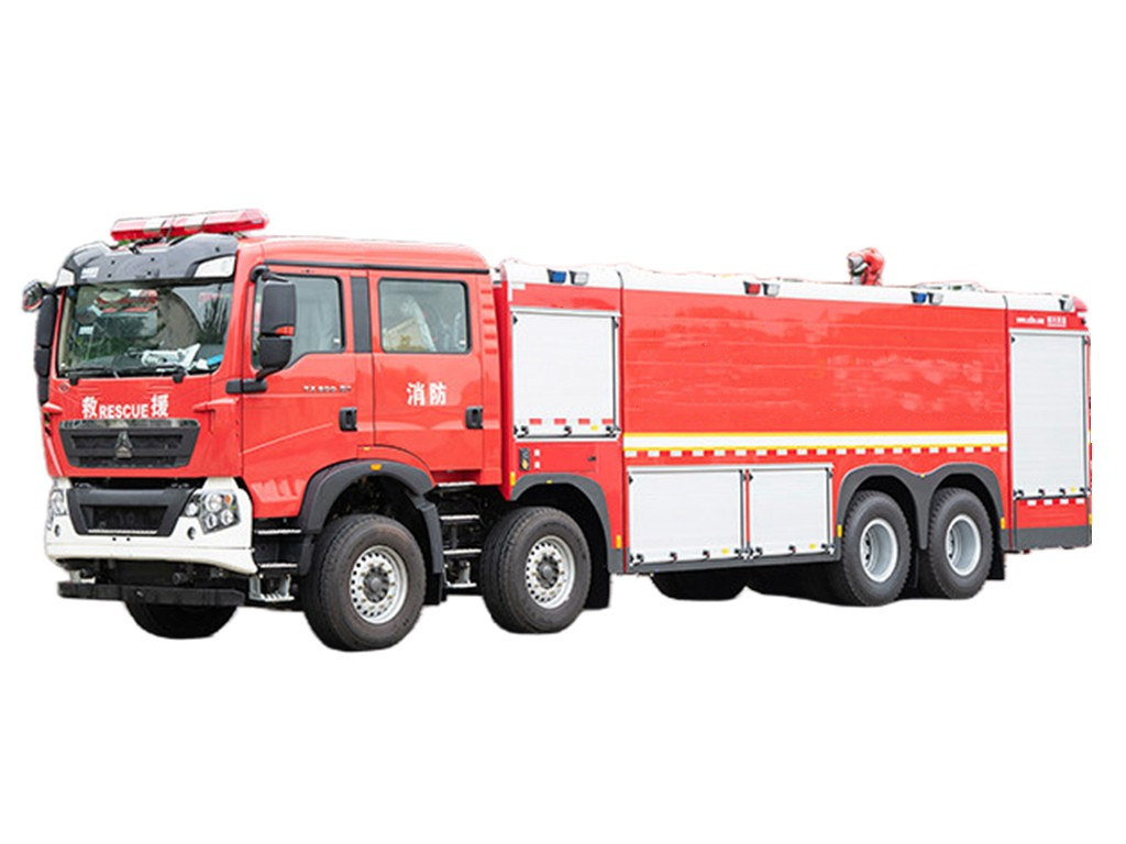 Howo CAFS water foam fire tender truck