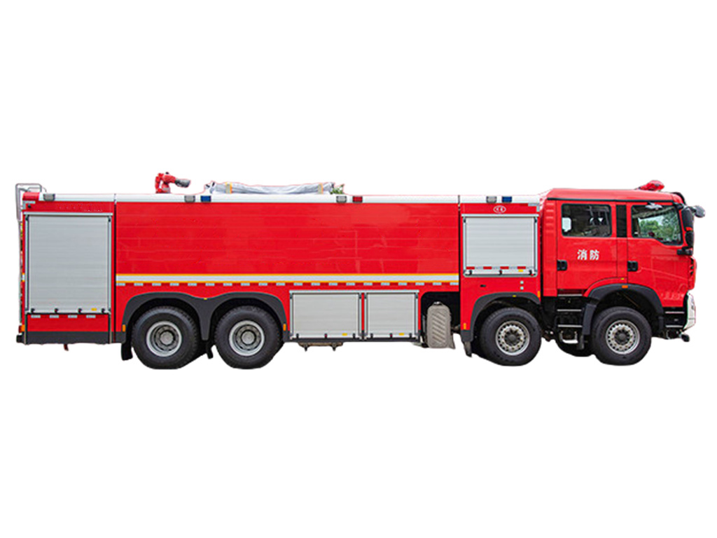 HOWO water foam fire fighting truck