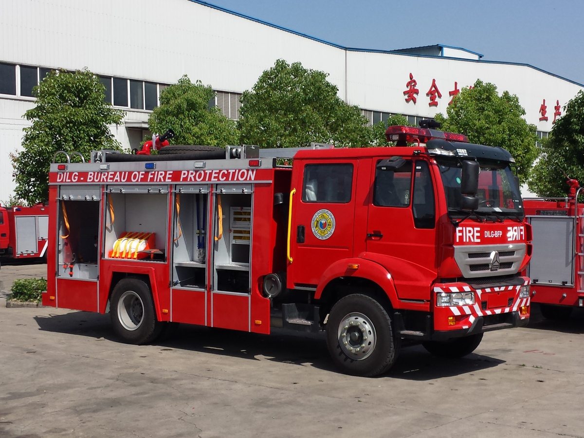 Philippines BFP water delivery fire truck HOWO