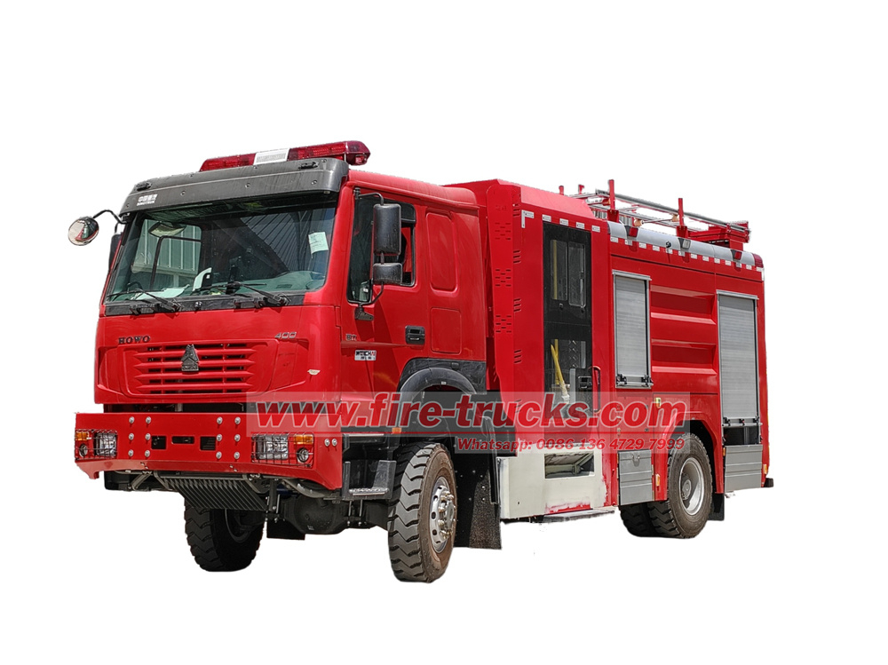 Howo 4x4 drive fire department service vehicle (1)