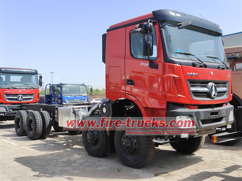 Beiben 8x8 fire truck chassis