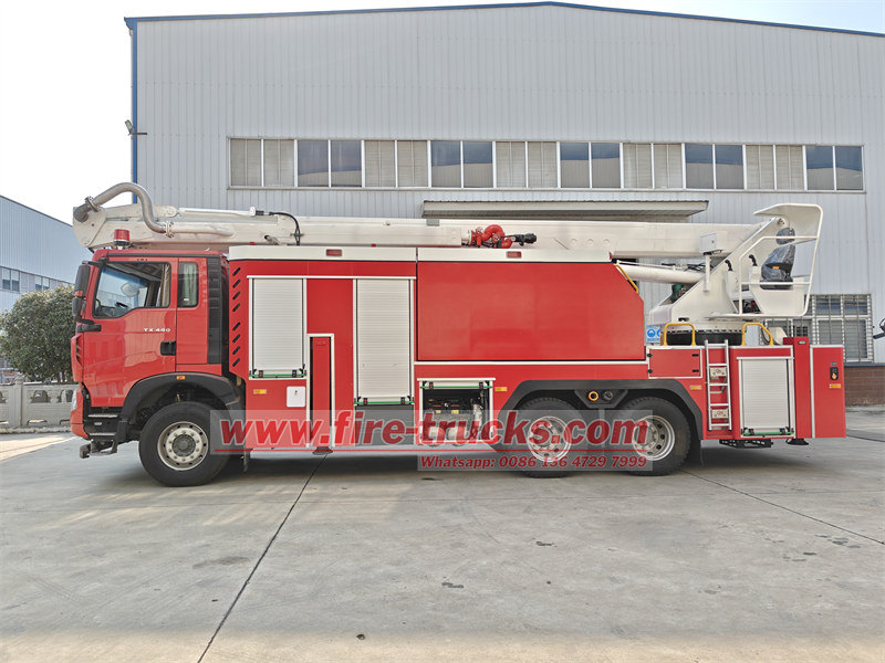 HOWO 6×4 water tower fire truck