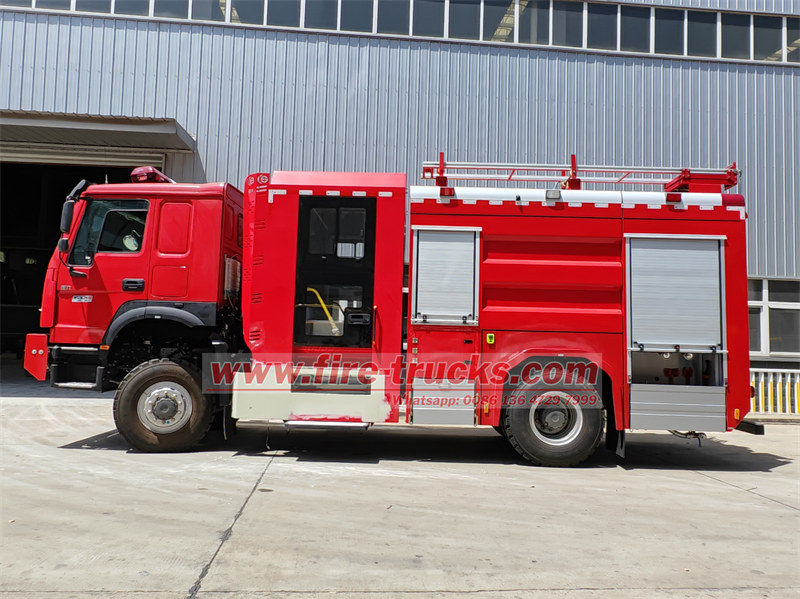 HOWO 4×4 off-road fire tender