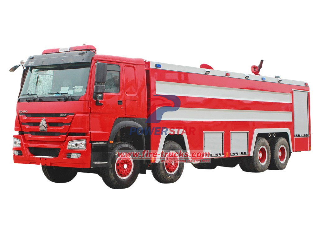 HOWO 8x4 foam tanker pumper fire truck