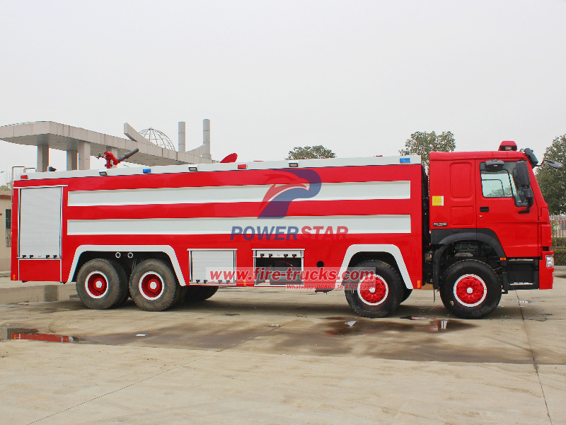 HOWO pumper tanker fire truck