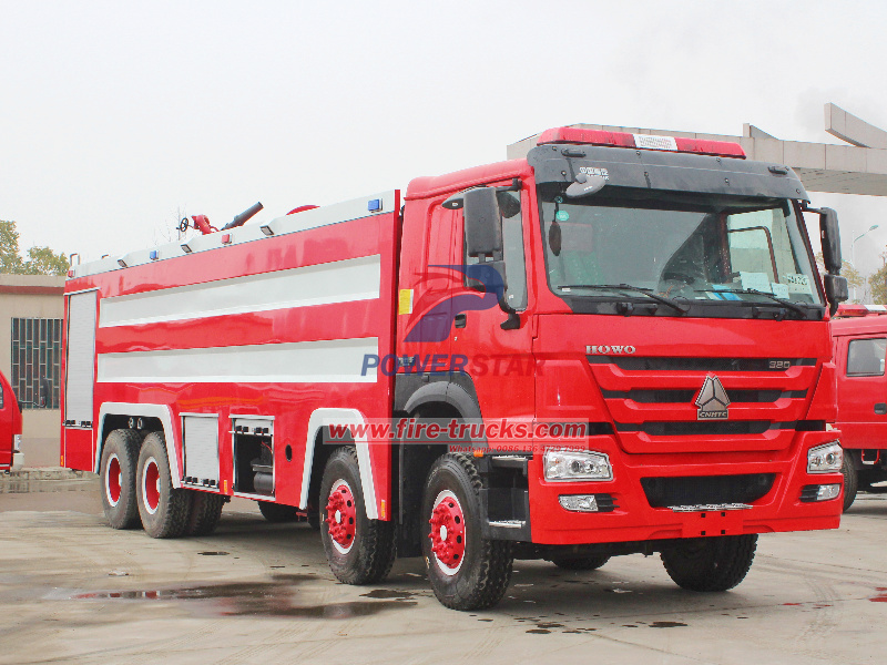 HOWO heavy foam tanker fire fighting truck