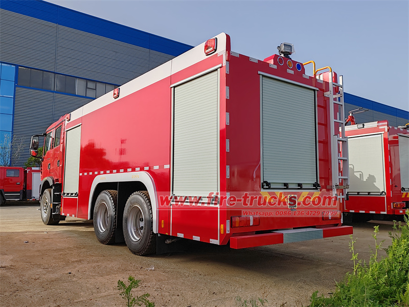 HOWO 6x4 12cbm foam water fire truck