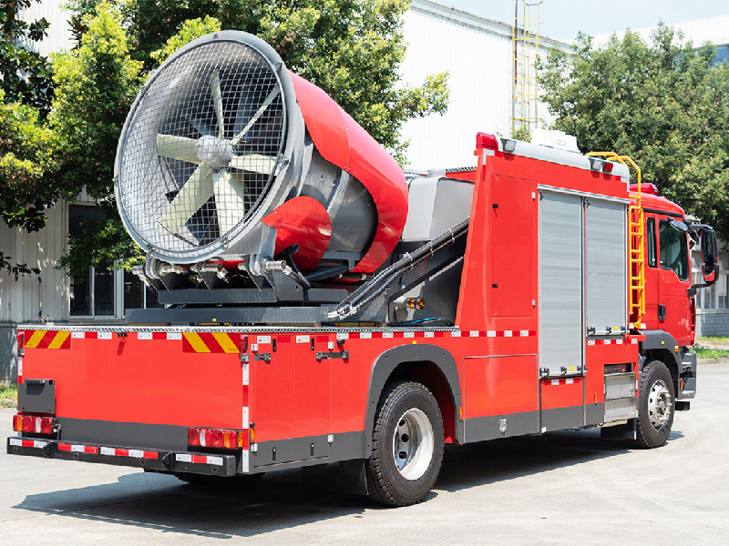 HOWO smoke exhaust fire truck