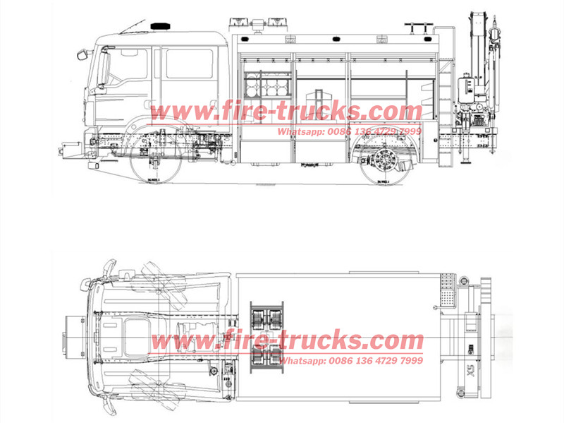 HOWO 6 wheeler rescue truck for sale