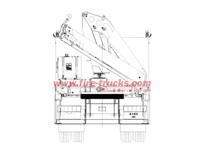 HOWO rescue fire truck drawing