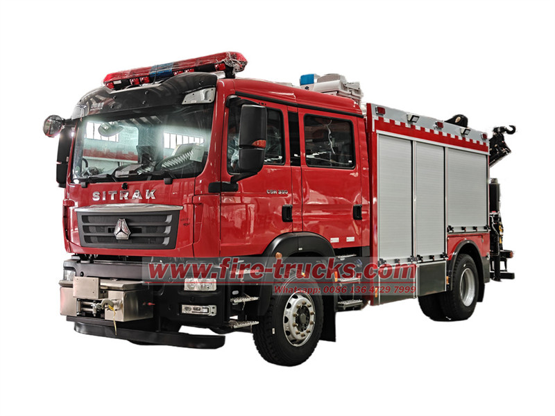 HOWO heavy-duty rescue truck for sale