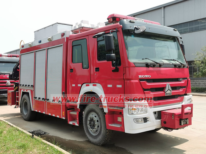 HOWO emergency rescue fire truck