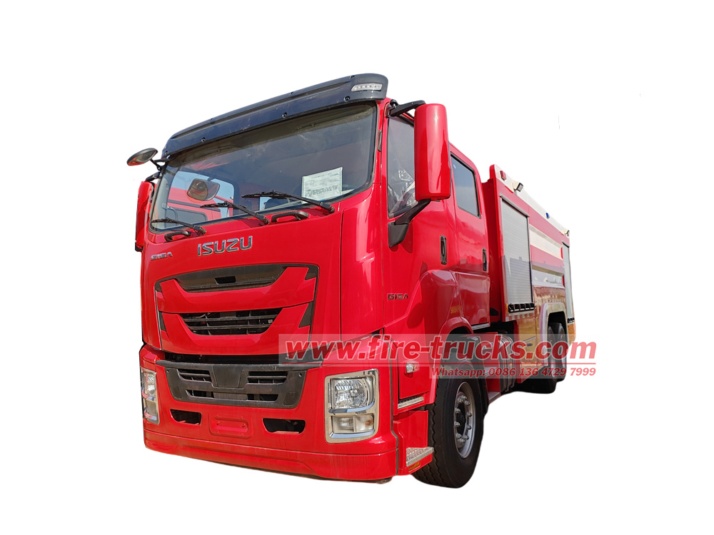 Isuzu GIGA 6X4 dry powder foam fire truck