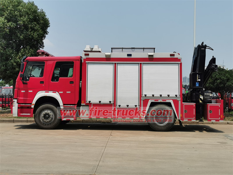 HOWO heavy rescue truck specifications
