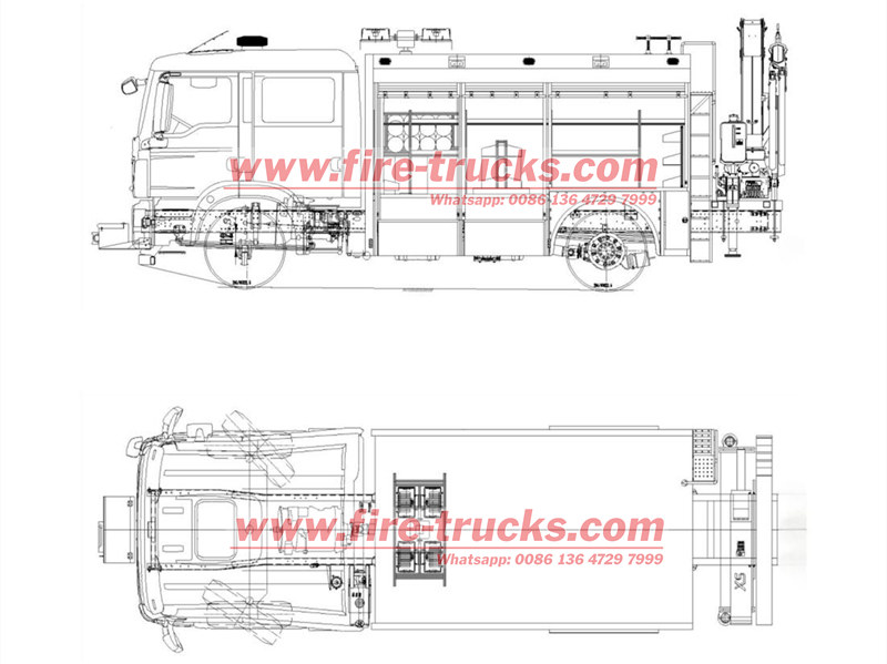 HOWO 6 wheeler emergency rescue truck