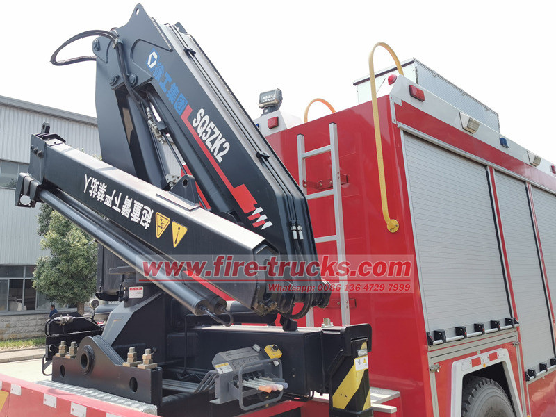HOWO 6 wheels fire rescue truck