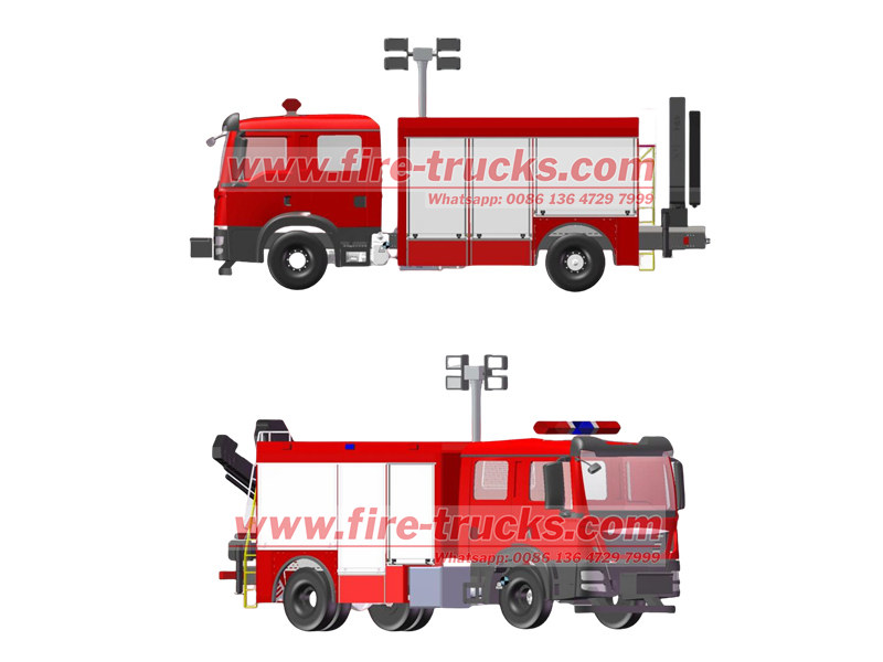 HOWO heavy duty fire engine