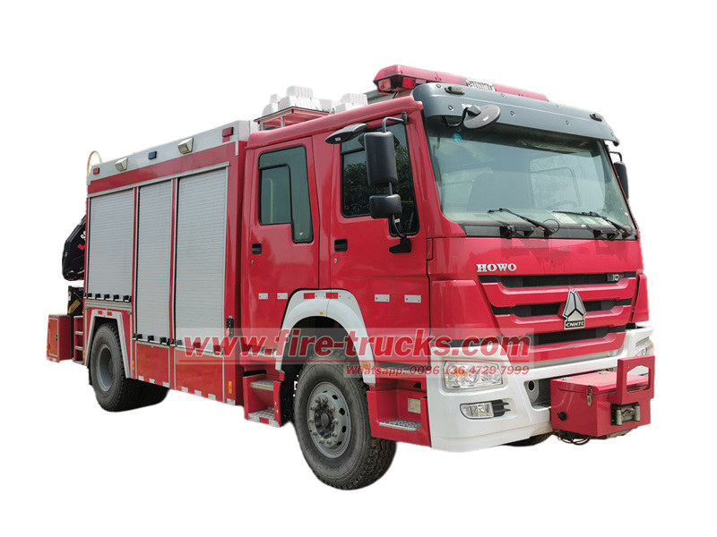 HOWO heavy emergency rescue truck