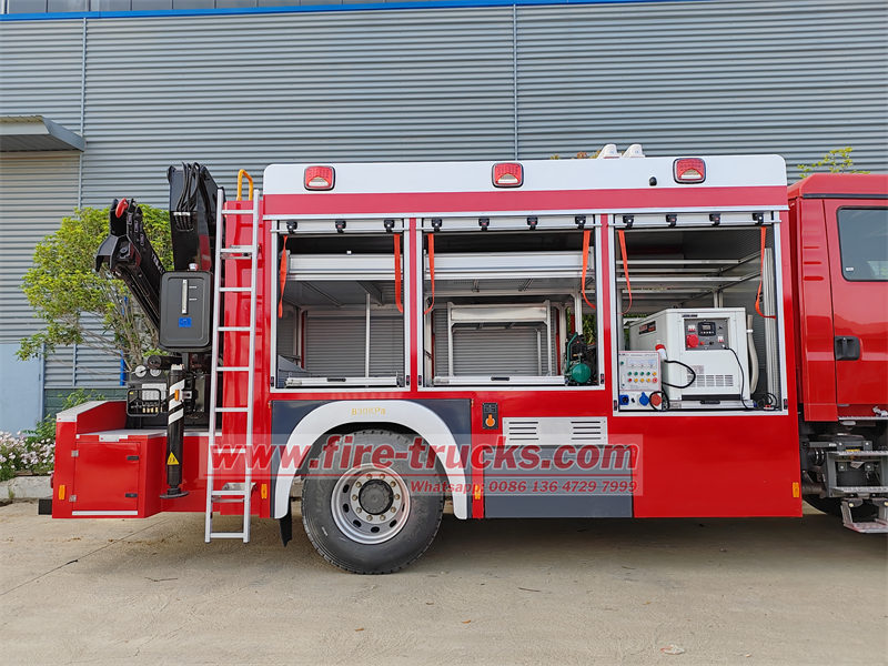 HOWO 6 wheeler rescue vehicle for sale