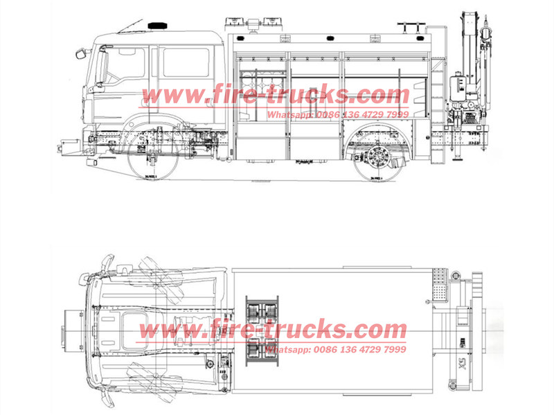 HOWO rescue firefighting truck