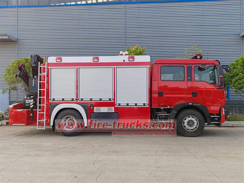 HOWO multipurpose fire truck for sale