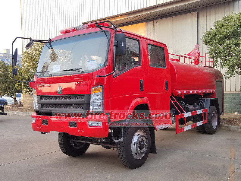 HOWO 4×4 wildland fire engine
