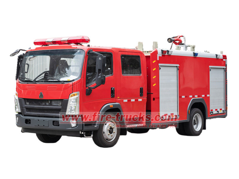 HOWO 4000L water fire truck