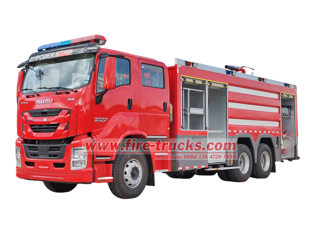 ISUZU GIGA water foam fire pumper truck