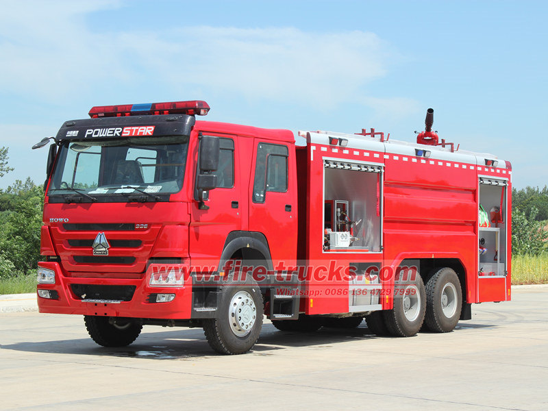 HOWO heavy duty foam tender fire truck