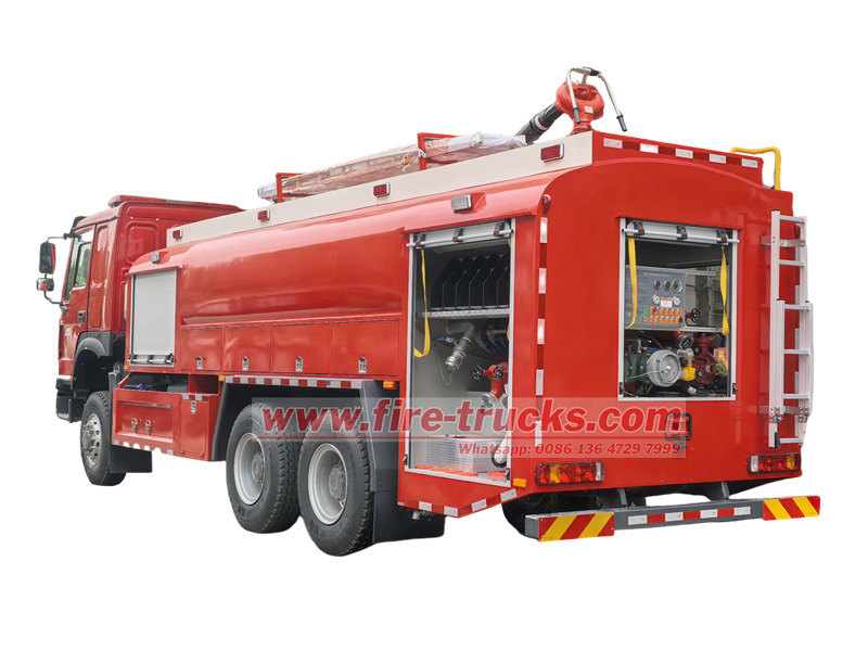 HOWO 6×6 fire pumper truck