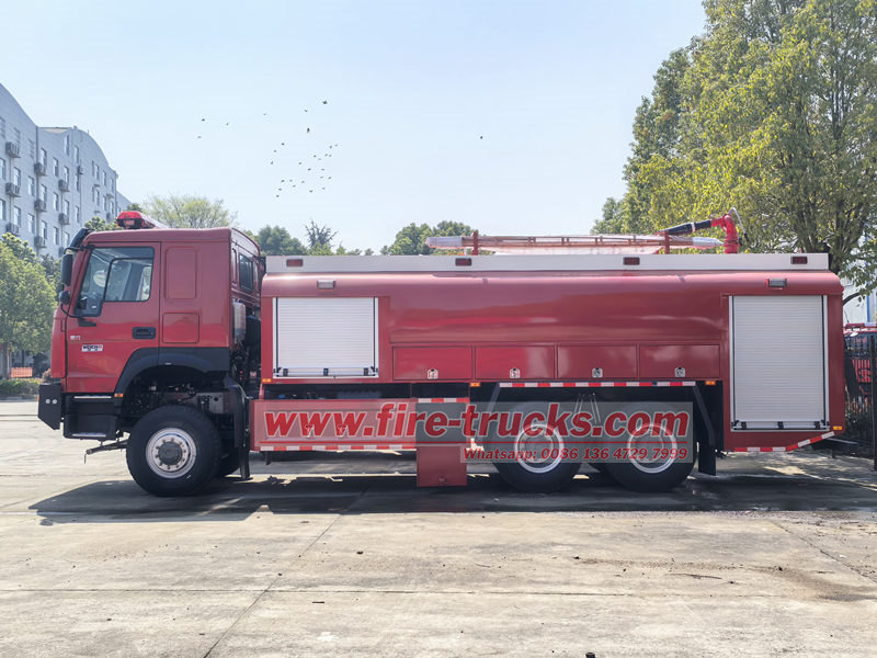 POWERSTAR 6×6 tender fire truck HOWO