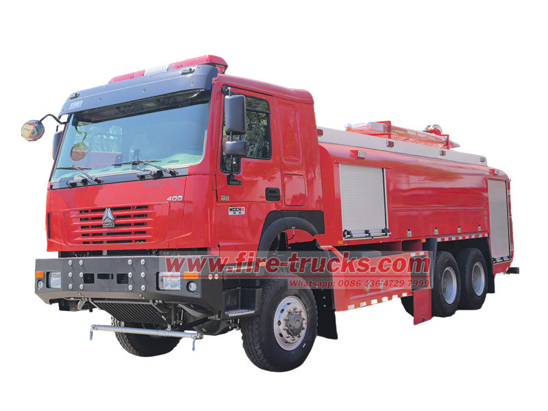 HOWO 6×6 fire tender truck