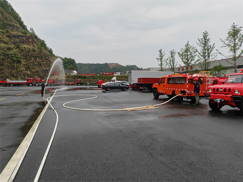 POWERSTAR pickup fire truck factory testing before shipment