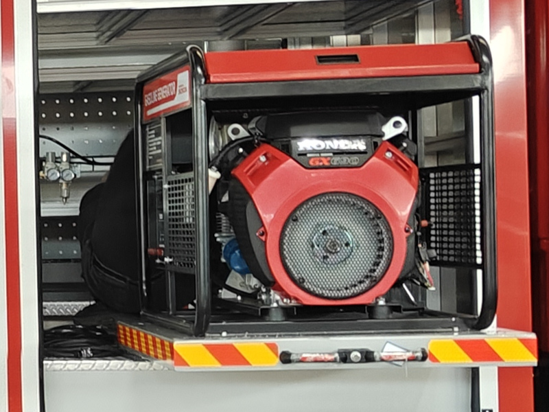 HOWO rescue fire truck with SHT15000HA generator