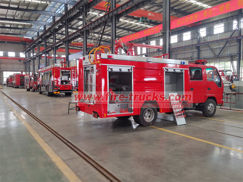 POWERSTAR water foam fire truck on production
