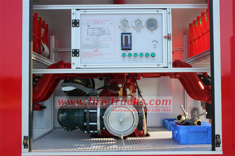 POWERSTAR firefighting truck pump room