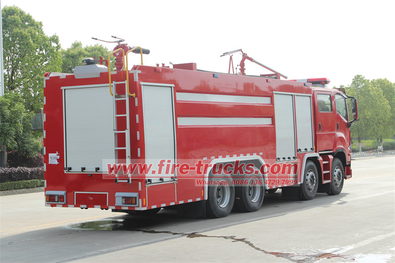 Isuzu fire tanker truck ready for shipment