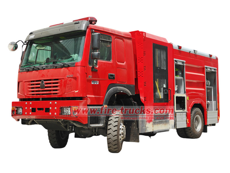 HOWO 4WD fire tanker truck HOWO 4WD fire tanker truck