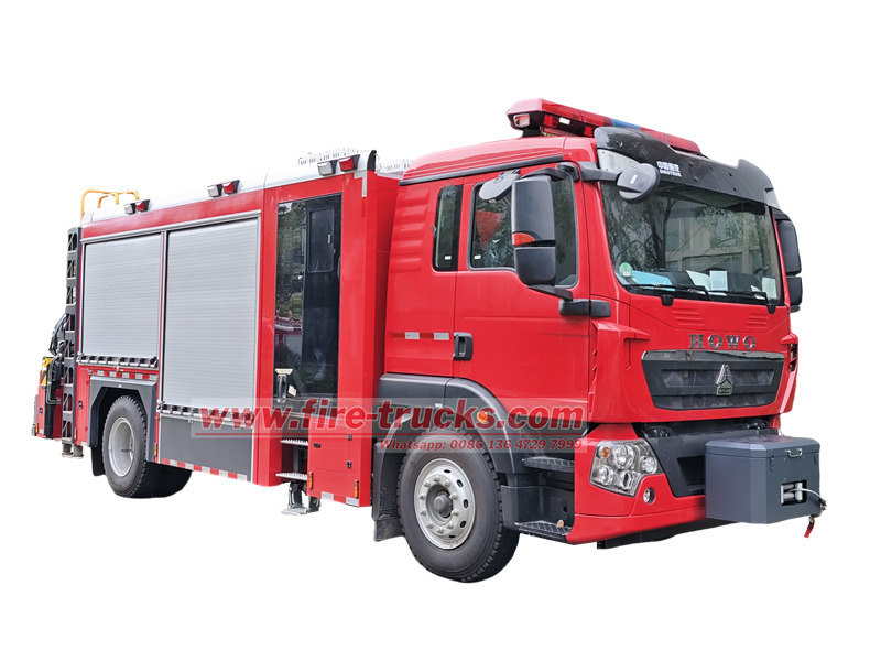 HOWO 4×2 fire rescue truck HOWO 4×2 fire rescue truck