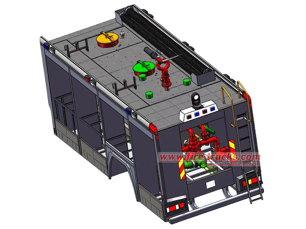 fire truck technical drawing
