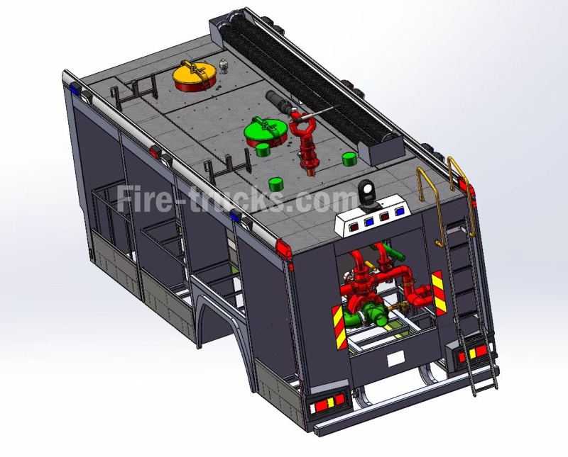 Nigeria Federal Fire Service Truck Isuzu technical drawing Nigeria Federal Fire Service Truck Isuzu technical drawing