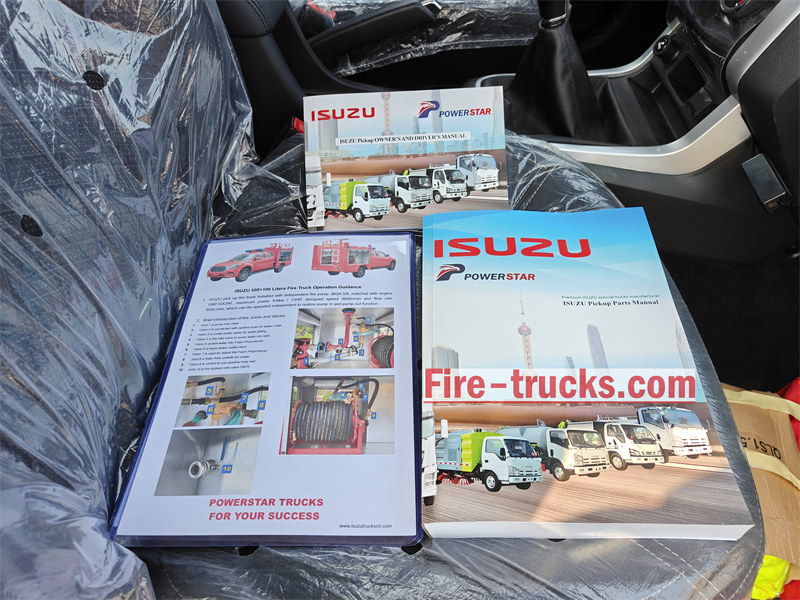 Isuzu fire truck user manual and parts catalogue