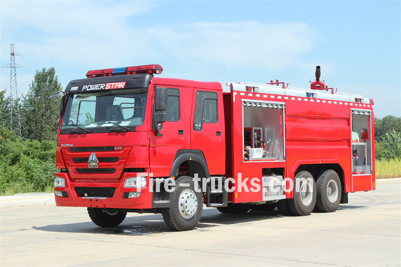 HOWO fire fighting truck ready for Mauritania HOWO fire fighting truck ready for Mauritania