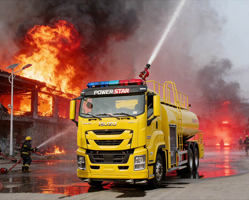 Isuzu fire rescue truck