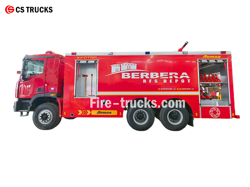 Foton Auman 12000L foam water fire truck