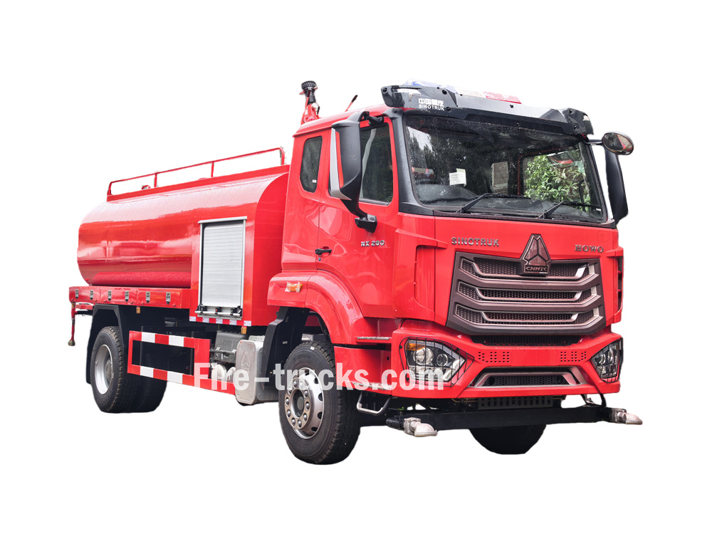HOWO NX290 7.5cbm water sprinkler fire truck
